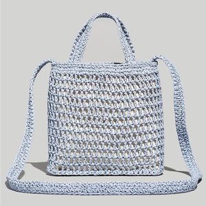 The Small Transport Crossbody: Straw Edition 💙 Madewell